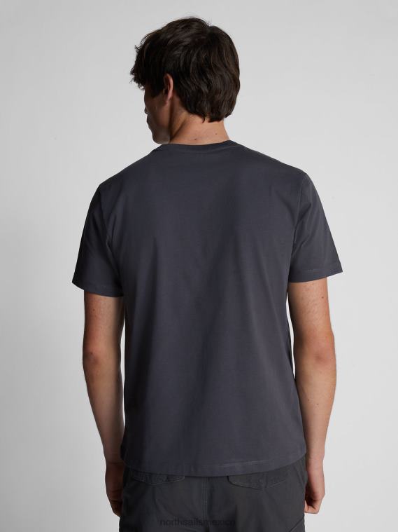 camiseta con letras hombres asfalto North Sails ropa 020NL1264