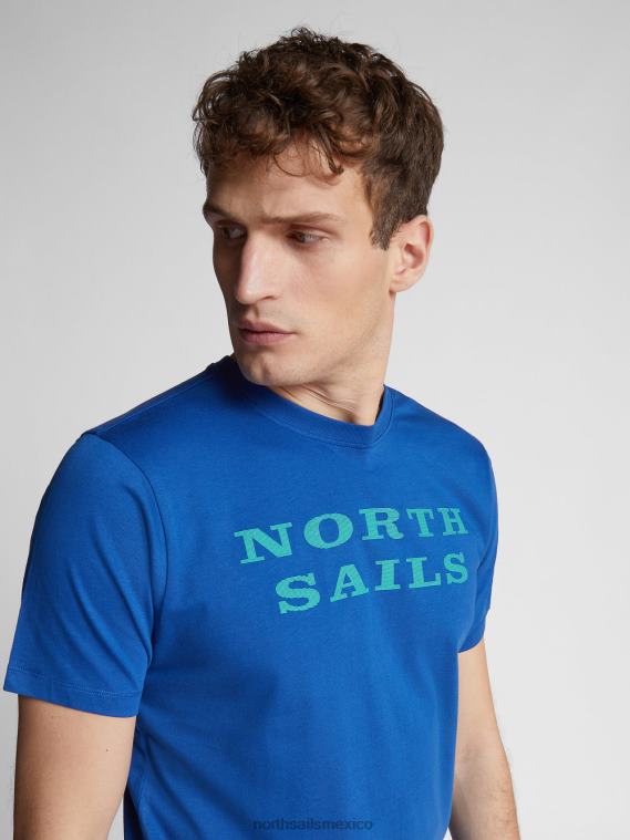 camiseta con letras hombres océano azul North Sails ropa 020NL1261