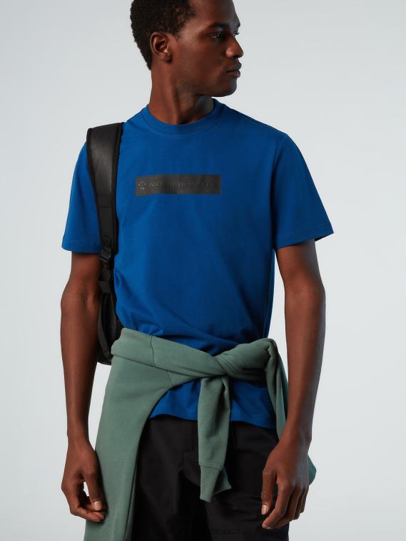 camiseta con logo reflectante hombres océano azul North Sails ropa 020NL167