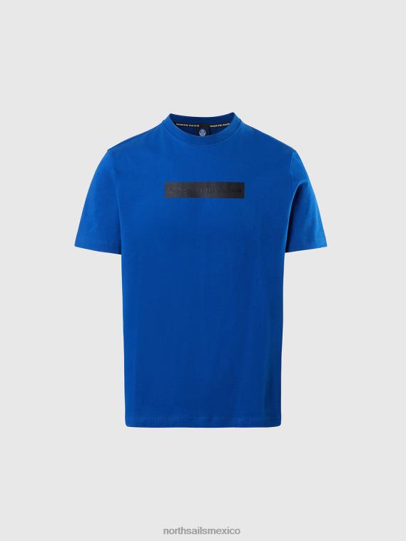 camiseta con logo reflectante hombres océano azul North Sails ropa 020NL167