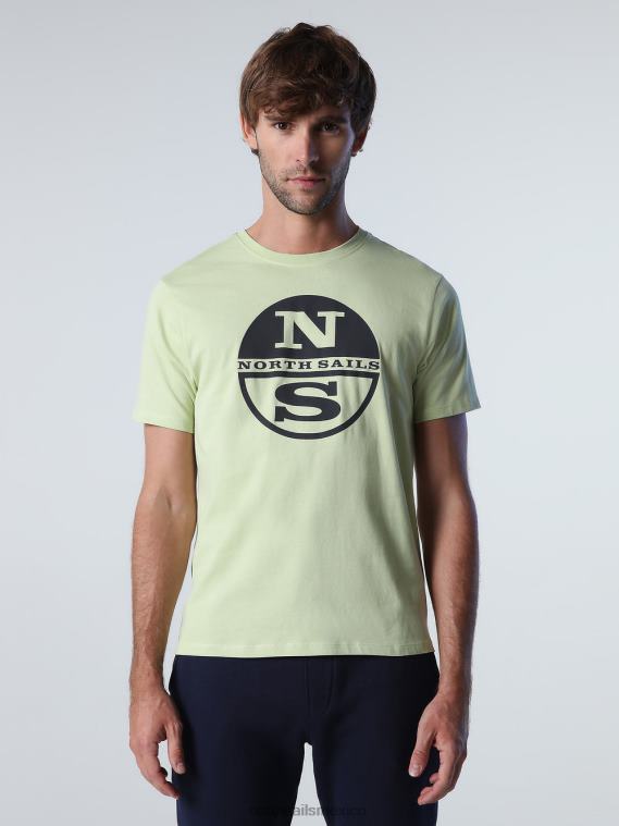 camiseta con maxilogotipo hombres algas verdes North Sails ropa 020NL924