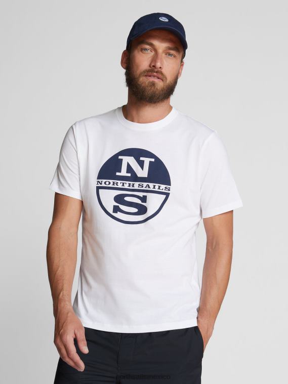 camiseta con maxilogotipo hombres blanco North Sails ropa 020NL1127