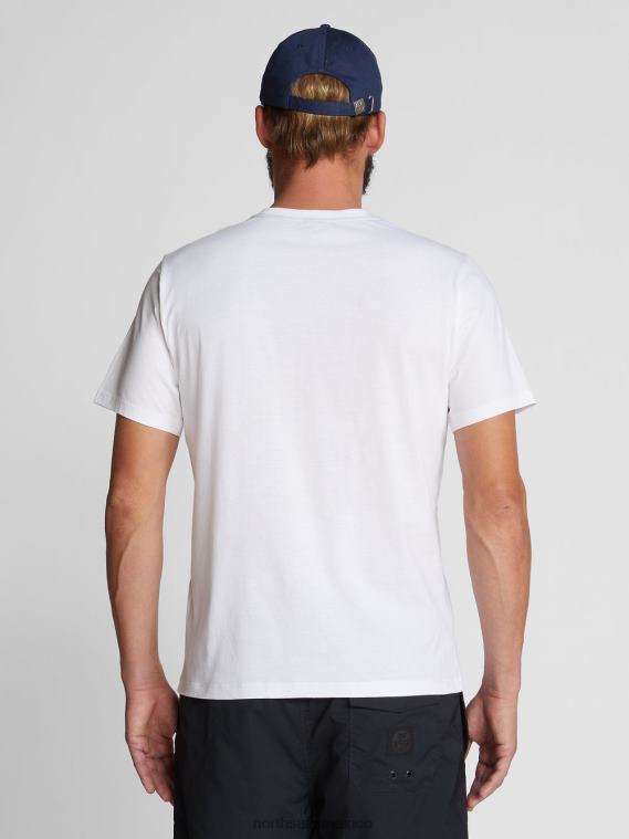 camiseta con maxilogotipo hombres blanco North Sails ropa 020NL1127