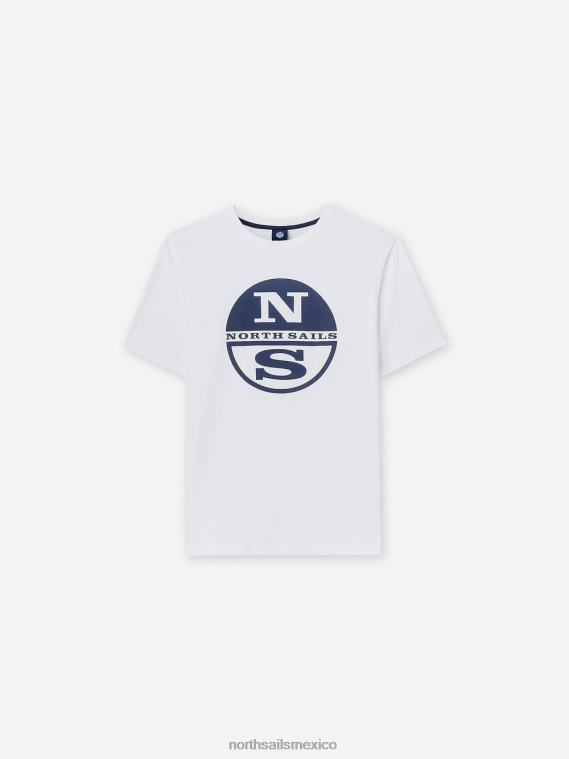 camiseta con maxilogotipo hombres blanco North Sails ropa 020NL1127