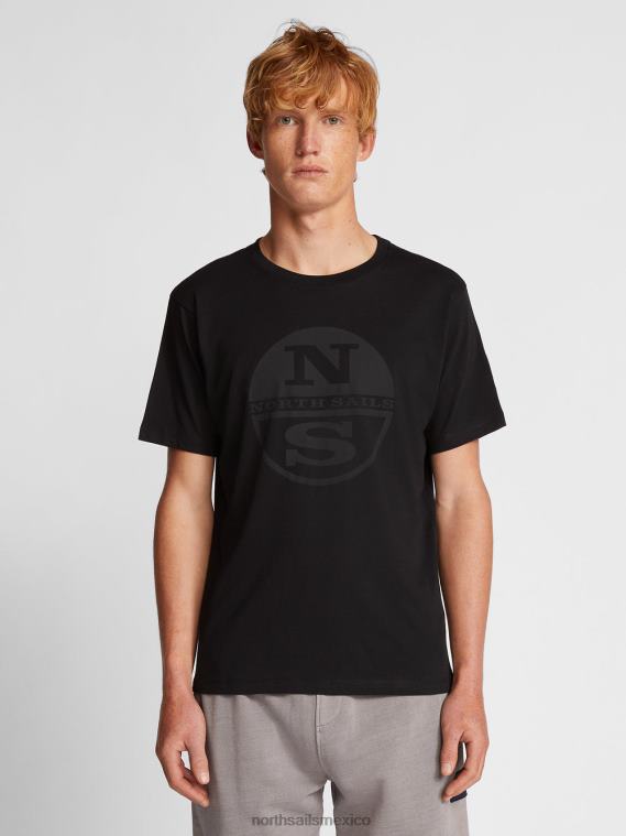 camiseta con maxilogotipo hombres negro North Sails ropa 020NL1139