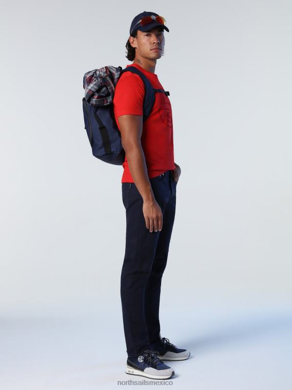 camiseta con maxilogotipo hombres rojo North Sails ropa 020NL923
