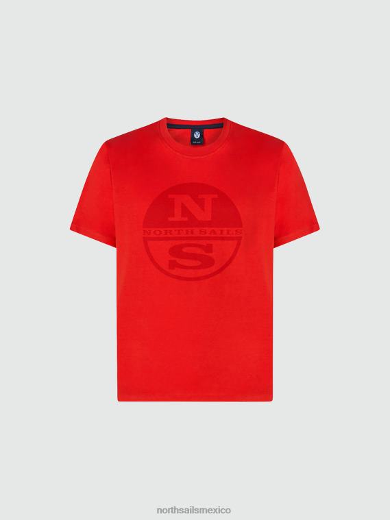 camiseta con maxilogotipo hombres rojo North Sails ropa 020NL923