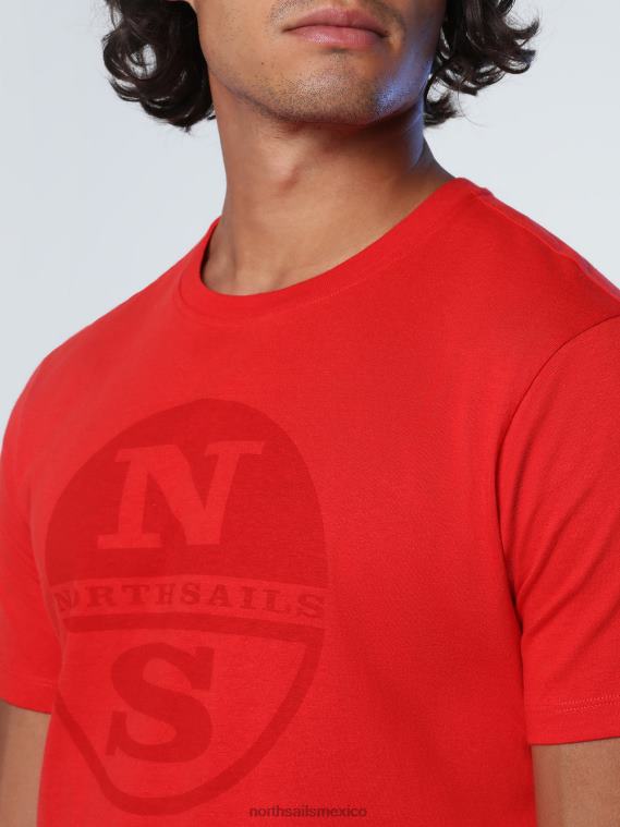 camiseta con maxilogotipo hombres rojo North Sails ropa 020NL923