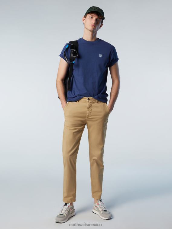 camiseta con parche de fieltro hombres océano azul North Sails ropa 020NL198