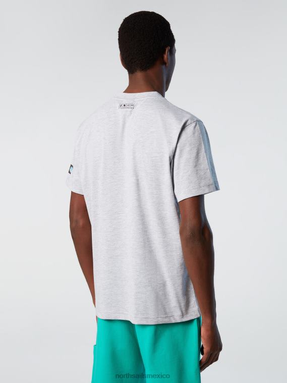 camiseta confort fit cometa hombres mezcla de grises North Sails ropa 020NL137