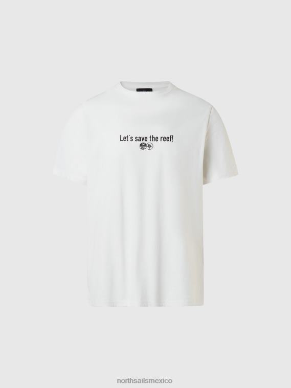 camiseta de jardineros de coral hombres Blanco como la nieve North Sails ropa 020NL131