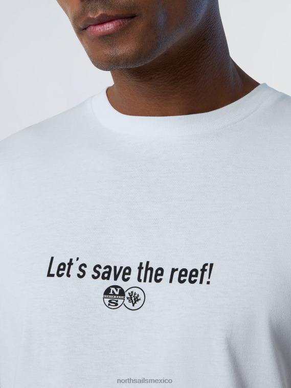 camiseta de jardineros de coral hombres Blanco como la nieve North Sails ropa 020NL131