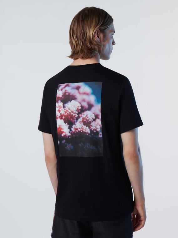 camiseta de jardineros de coral hombres negro North Sails ropa 020NL133