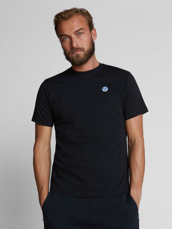 camiseta de manga corta hombres negro North Sails ropa 020NL1279