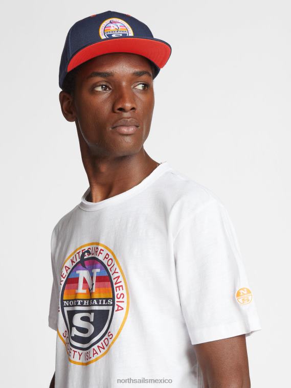 camiseta estampada hombres blanco North Sails ropa 020NL1121