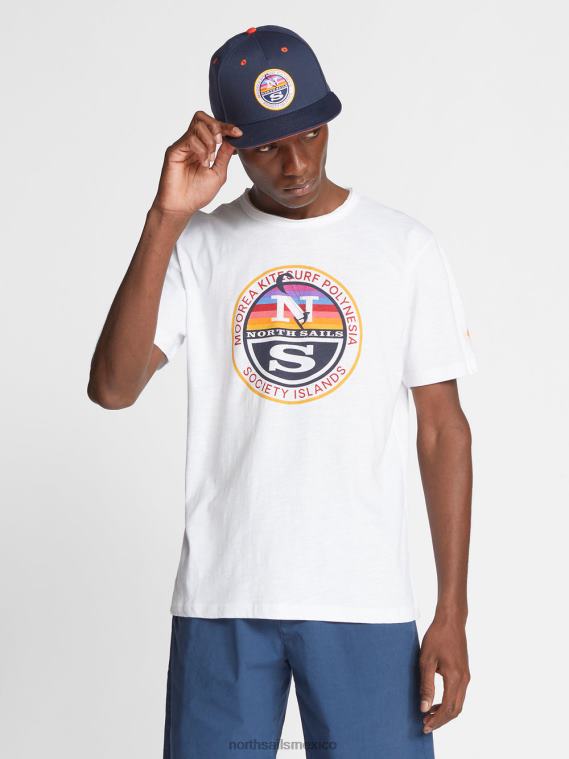 camiseta estampada hombres blanco North Sails ropa 020NL1121