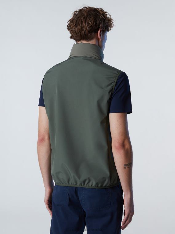 chaleco utilitario hombres verde militar North Sails ropa 020NL25
