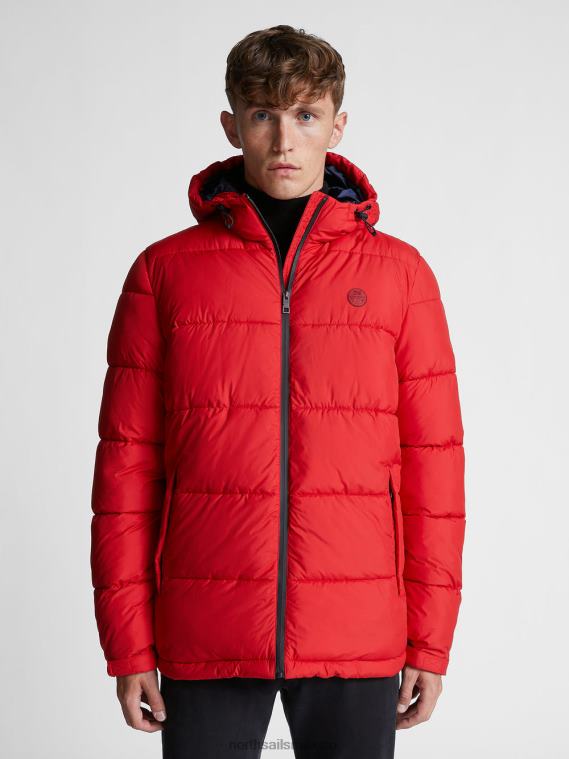 chaqueta con capucha hombres rojo North Sails ropa 020NL1296