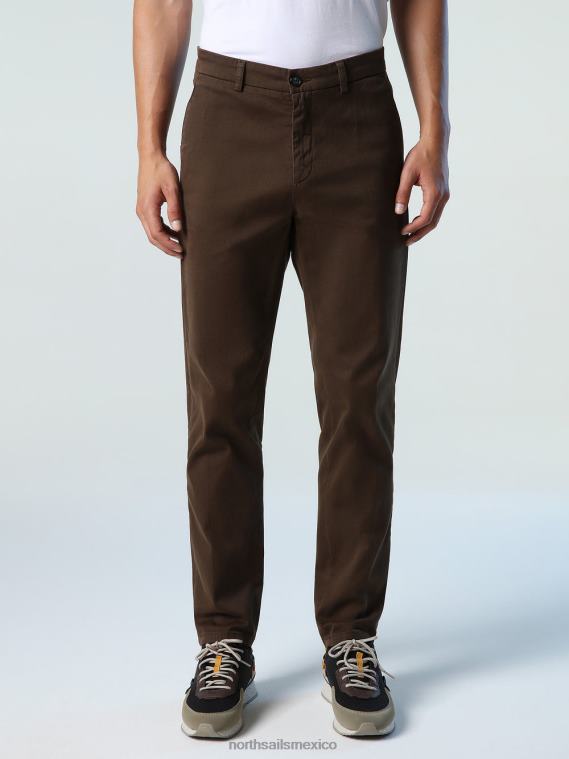 pantalones chinos ajustados hombres cacao North Sails ropa 020NL798