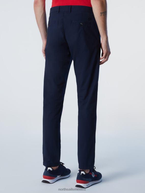 pantalones chinos de popelina defensor hombres Azul marino North Sails ropa 020NL312