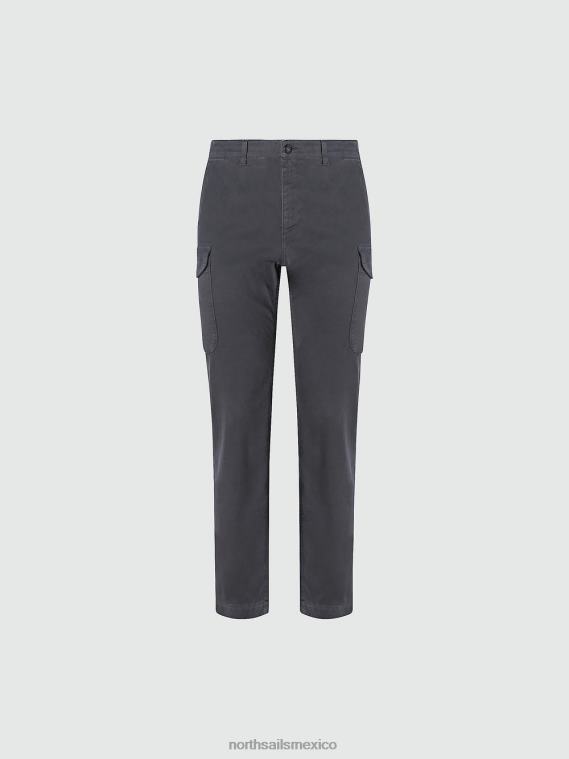 pantalones cargo de gabardina hombres asfalto North Sails ropa 020NL745