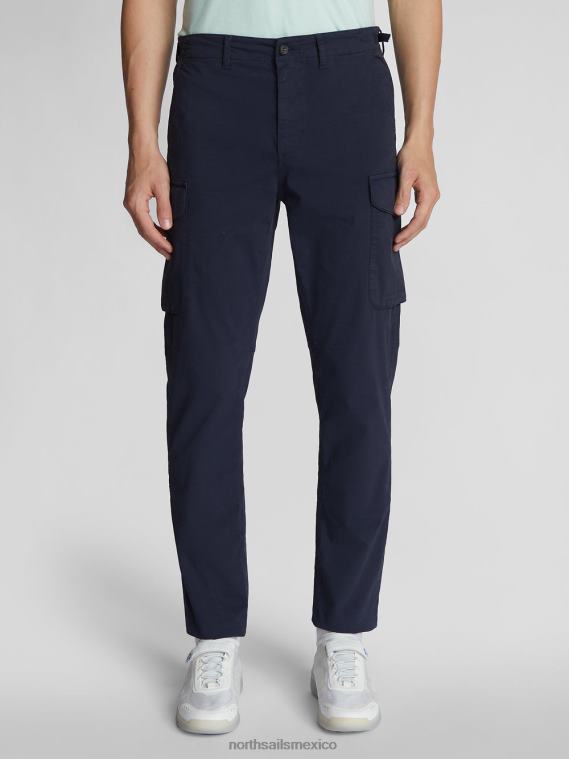 pantalones cargo de popelina america 1851 hombres Azul marino North Sails ropa 020NL1088