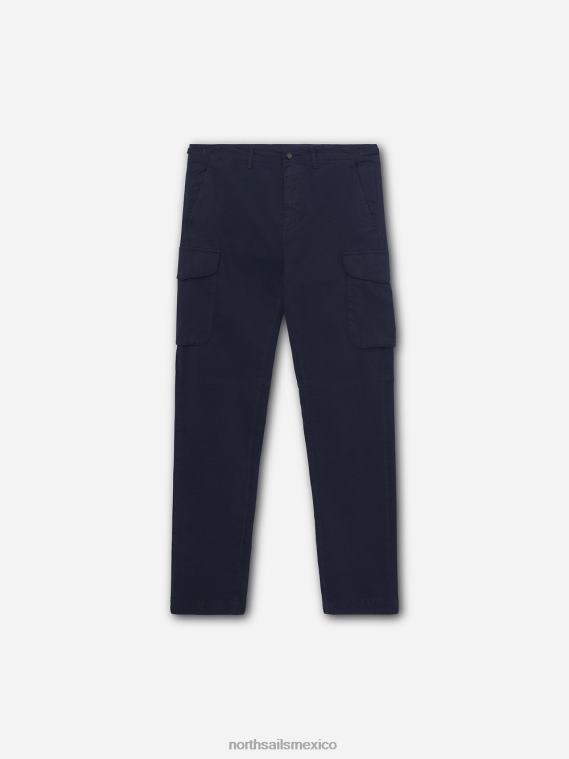 pantalones cargo de popelina america 1851 hombres Azul marino North Sails ropa 020NL1088