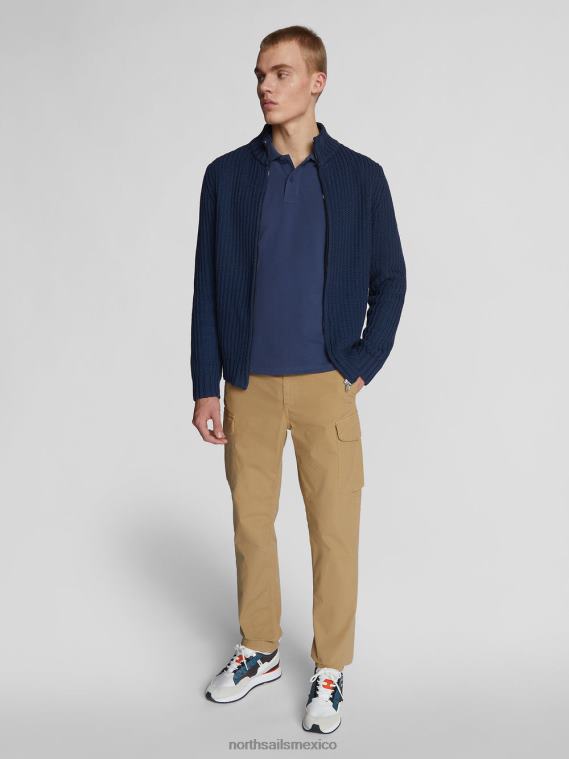 pantalones cargo de popelina america 1851 hombres Miel North Sails ropa 020NL1086