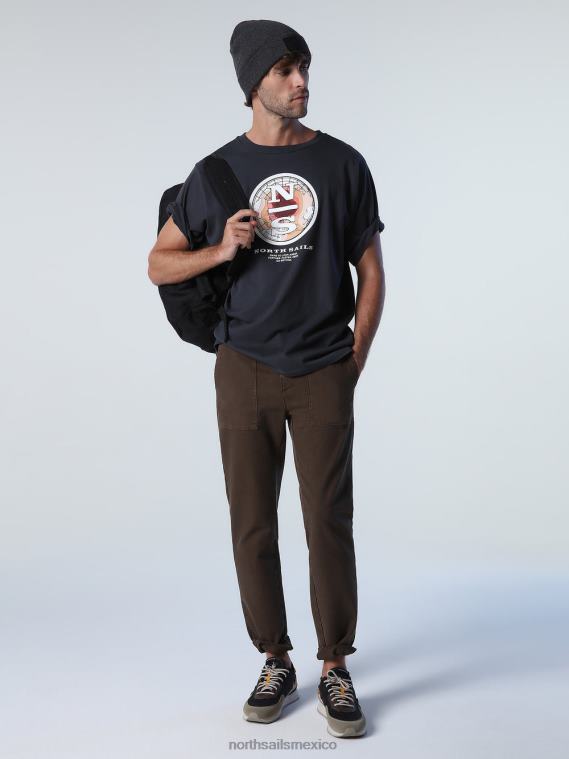 pantalones de algodon reciclado hombres cacao North Sails ropa 020NL833