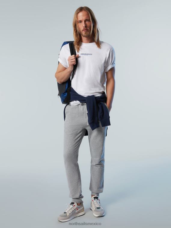 pantalones deportivos con logo hombres mezcla de grises North Sails ropa 020NL308