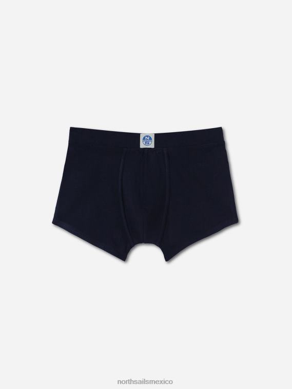 boxers de algodón orgánico hombres Azul marino North Sails ropa 020NL489