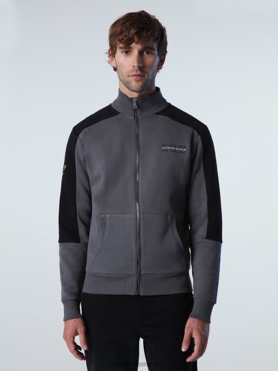 sudadera con bandas en contraste hombres asfalto North Sails ropa 020NL783