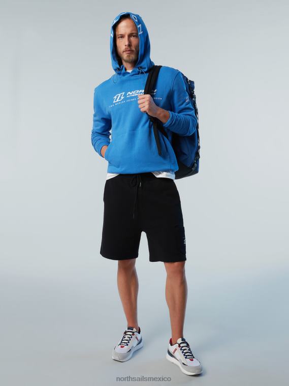 sudadera con capucha bordada hombres azul digital North Sails ropa 020NL270