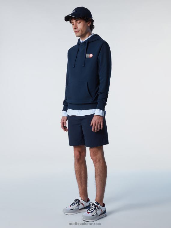 sudadera con capucha con estampados gráficos hombres Azul marino North Sails ropa 020NL278