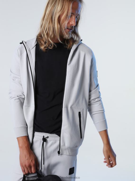 sudadera con capucha de poliéster reciclado hombres violeta gris North Sails ropa 020NL721