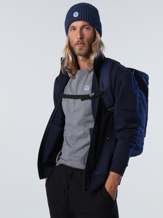 sudadera con cremallera y bolsillo hombres Azul marino North Sails ropa 020NL1011