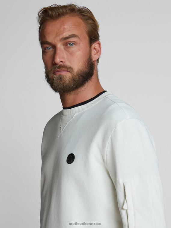sudadera con cuello redondo hombres blanco North Sails ropa 020NL1235