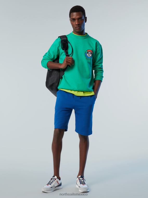 sudadera con estampado gráfico hombres jardin verde North Sails ropa 020NL265