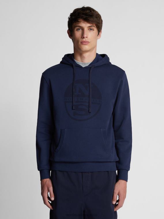 sudadera con maxilogotipo hombres Azul marino North Sails ropa 020NL1287