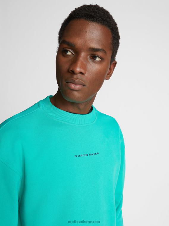 sudadera de gran tamaño hombres Esmeralda North Sails ropa 020NL1080