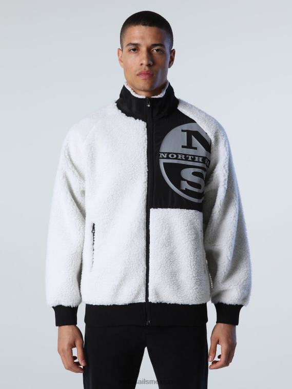 sudadera polar con maxilogotipo hombres malvavisco North Sails ropa 020NL1010