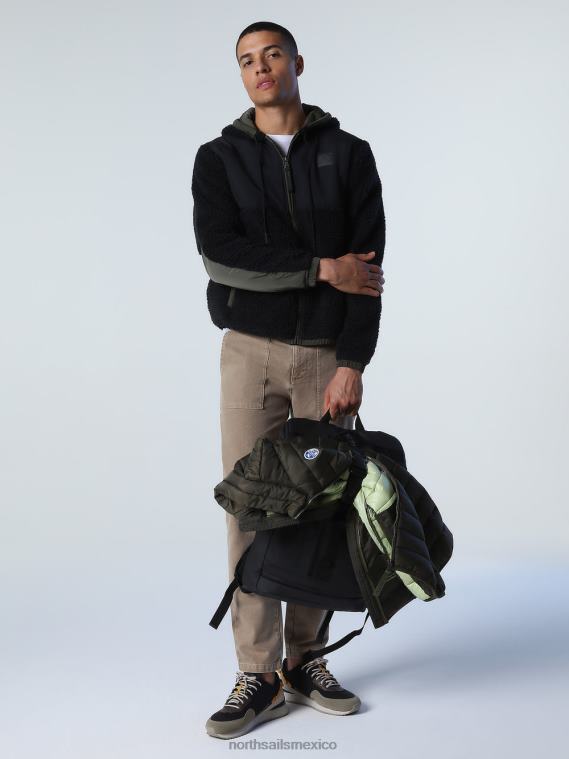 sudadera polar reciclada hombres negro North Sails ropa 020NL1018