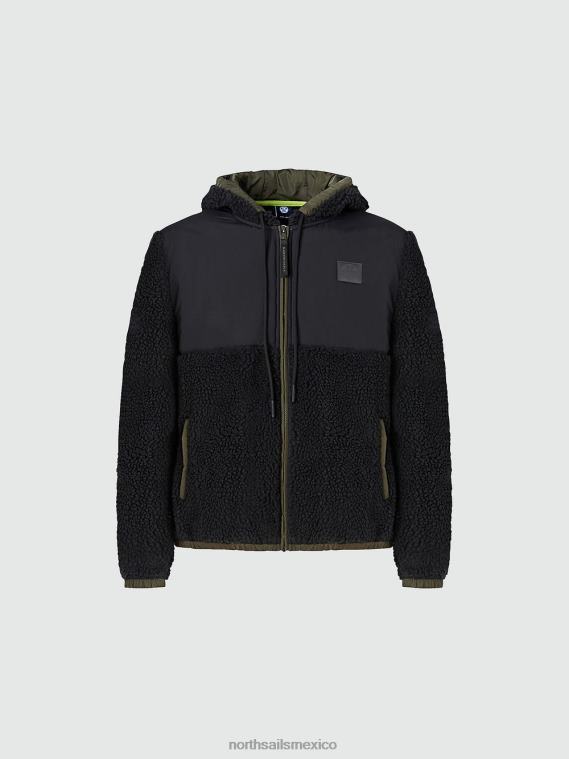 sudadera polar reciclada hombres negro North Sails ropa 020NL1018