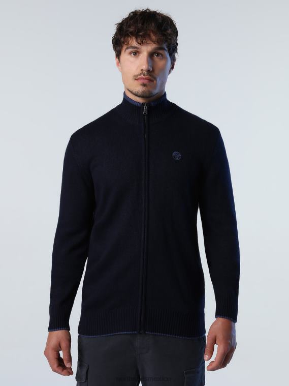 cárdigan de cachemir ecológico hombres Azul marino North Sails ropa 020NL766