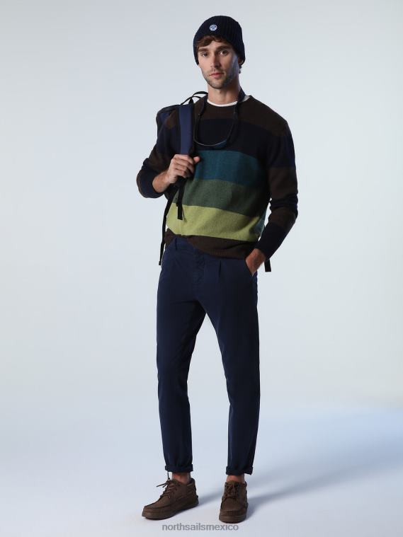 jersey a rayas hombres combinación 1 North Sails ropa 020NL796