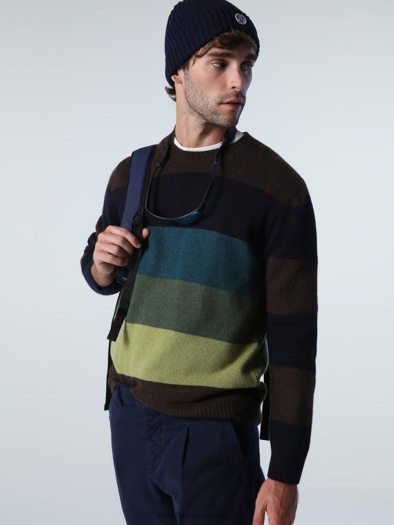 jersey a rayas hombres combinación 1 North Sails ropa 020NL796