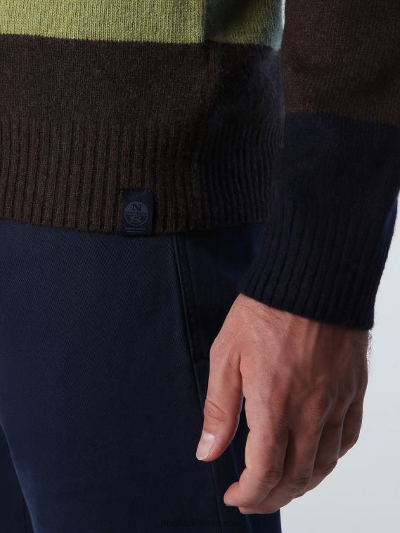 jersey a rayas hombres combinación 1 North Sails ropa 020NL796