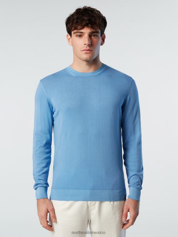 jersey con cuello redondo nuevo hombres azul aciano North Sails ropa 020NL256