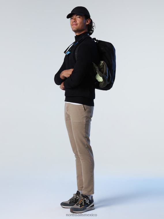 jersey con media cremallera hombres negro North Sails ropa 020NL733