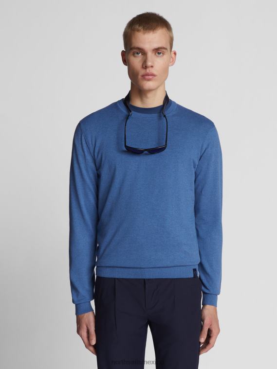 jersey de algodon hombres mezcla azul North Sails ropa 020NL1064